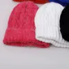 Bonnet / Crâne Casquettes Femme Cachemire Mélange Chapeau D'hiver Longue Fourrure Chaude Laine Douce Chapeaux Tricotés Femmes Skullies Bonnets En Gros 230905