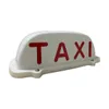 Taxi Top Light, Magnetic Waterproof Taxi Cab Roof Top Light White LED Light Sealed Base DC 12V LED Sign Decor LED Taxi Display Signal Indicator Lamp