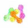 Juguetes para perros Masticables Colorf Dotted Dumbbell Shaped Squeeze Squeaky Faux Bone Masticar para perros Xb1 Drop Delivery Home Garden Supplies Ot5Fv