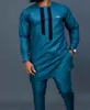 Tute da uomo Estate Dashiki Abito nazionale Abito da uomo africano stampato Top e pantaloni Abito da sposa Preghiera della domenica Abito casual slim 230905