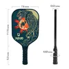 Squash Racquets Graphit Fibre Fibre Picklebball Paddle z poduszką Comfort Chwyt Polipropylen hybrydowy rdzeń plastra miodu 230904