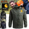 Herenjassen Tooling Merk Heren Capuchon Mode Casual Trend Soft Shell Outdoor Jas Sportkleding Kleding Bergwandelen Kamperen