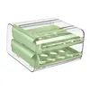 Storage Bottles Egg Holder For Refrigerator Durable With Handles Space Saving Stackable Fridge Drawer Organizer Cabinet