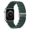 Smart Straps Lightwight Soft silikonowe modne paski Smart Paski do Apple Watch Band Ultra 38mm 40 mm 41mm 42mm 44mm 45mm iwatch opaska 8 9 4 5 6 7 seria QZVT