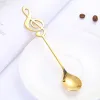 Creative multicolor 304 stainless steel small spoons rainbow note coffee spoon dessert spoon spoon soup snow bar stirring spoons Wholesale 0905