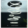 Modern chandelier living room duplex building country villa empty loft lamps simple and creative stairwell long crystal chandeli249f