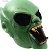 Maschere per feste Maschera Goblin Film Fancy Dress Puntelli Halloween Cosplay Party Costume Puntelli Verde Lattice Regalo di compleanno T230905