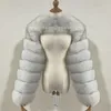 Womens Fur Faux Fashion Winter High Quality Coat Women Elegant Patchwork Long Sleeve Warm Mink Short Jackets Furry Femme Top 230904