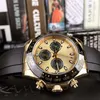 Hoge kwaliteit herenhorloges Automatisch mechanisch horloge Gouden wijzerplaat Mode Sport Rubberen band Horloges Montre285g