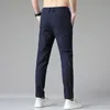 Pantalon pour homme Automne Stretch Coréen Casual Slim Fit Taille Élastique Jogger Business Pantalon Classique Mâle Noir Gris Bleu 2838 230904