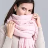スカーフ冬のスカーフの女性カシミア温かいパシュミナソリッドメススカーフラップ厚い柔らかいブファンダビッグタッセルショールロングストール230904