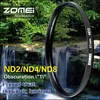 フィルターZomei 52mm 55mm 58mm 62mm 67mm 72mm 77mm 82mm Nikon Olympus for Nikon Olympus for Nikon Olympus hoya lens q230905用中立密度Nd2 nd8 ndフィルター