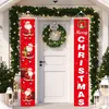 Décorations de Noël Bannière de porte du Père Noël Joyeux pour la maison Navidad Kerst Noel Natal Ornements de Noël Décor 230905