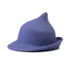 Chapeaux à large bord Bucket King Wheat Stage Show Modélisation Personnalité Magic Academy Chapeau Laine Femmes Fedora Mode Haute Qualité Edge Curl Cosplay Feutre Cap 230905