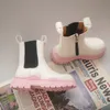 Bottes Sepatu Bot Pendek Anak Perempuan Musim Gugur Dingin Cerobong Asap Hijau Hutan Mode Putri Kecil Gaya Inggris LakilakiS epatuK atunB ay 230905