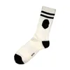 Mens Socks skateboard mode mans brev tryckta strumpor apa huvudmönster hiphop sportstrumpa storlek 21 färg229w