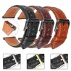 19 20 mm 21 22 mm 23 24 Leder-Uhrenarmband-Bänder Schnellverschluss Schwarz Braun Smart-Armband-Armband Männer Frauen2199