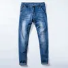 Jeans da uomo Uomo colorato elasticizzato skinny slim uomo azzurro 2023 primavera estate moda casual pantaloni in denim per 230904