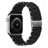 Cinturini intelligenti Cinturini intelligenti per cinturino alla moda in morbido silicone Lightwight per cinturino Apple Watch Ultra 38mm 40mm 41mm 42mm 44mm 45mm cinturino iwatch 8 9 4 5 6 7 serie QZVT