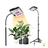 Grow Lights Fl Spectrum Grow Light mit flexiblem Schwanenhals, verstellbar, längere Stativfüße, Ständer, Schreibtisch, LED-Anlage für hohe Pflanzen, Drop225U