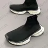 Designer Men 3XL Sock Sneakers Knit Boots Casual Runner Shoes Women Platform Sneaker Stretch Black White Trainers Sport Shoes 36-46 With Box NO467