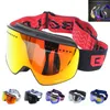 Ski Goggles with Magnetic Double Layer polarized Lens Skiing Antifog UV400 Snowboard Men Women Glasses Eyewear case 230904