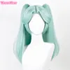 Cosplay Wigs Anime Rebecca Cosplay Wig Anime Cosplay Rebecca Wig 45cm Short Cyan Hair Heat Resistant Synthetic Hair Becca Party Wigs Wig Cap 230904