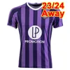 23 24 Toulouse Dallinga Costa Mens Soccer Jerseys Sierro Nicolaisen Aboukhlal Kamanzi Begraoui Hem Away 3rd Football Shirt Short