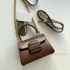 7A Mirror Quality Designer Handväskor 1955 Fashion Women Lady Bag -kedjestraps Axel crossbody Tote Purse Pvc äkta läder full förpackning