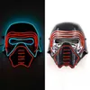 NEW Type Halloween LED Mask Glowing Neon EL Wire Costume DJ Party Light Up Masque Cosplay Q0806248P