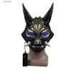 Party Maskers Game Genshin Impact Xiao Hars Helm Cosplay Masker Led Licht PVC Helm Halloween Party Prop Carnaval Kostuum T230905