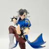 Finger Toys 18cm Pop Up Parade Street Fighter Anime Figure Chun Li Battle Costume Action Figur Sexig Girl Figure Collection Model Doll Toys