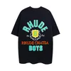 23ss Rhude Mens t Shirts Designer Summer Women Letters Printed Tshirts Loose Tees Fashion Brands Tops Casual Shirt Luxurys Clothing Street Short Sleeve Size S-xl 07VH