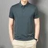 Men's Polos Summer Polo T-Shirts For Men Clothes Fashion T-shirt Casual Short Sleeve Tee Thin Mens Solid Color Camisas De Hombre