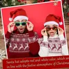 Christmas Decorations 101PCS Adults Kids Hats Nonwoven Fabric Santa Claus Xmas Cap Merry Year Festival Party Decoration 230905