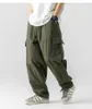 Män lastbyxor 2023 Autumn New Male Outdoor Loose Thriedimensional Pocket Sports Casual Pants Sweatpants