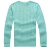 Gratis frakt Ny kvalitet Wile Polo Men's Twist Sweater Knit Cotton Pullover Small Horse Game Plus Size Clothing 3 XXXL LWH1995