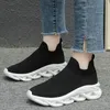 Chaussures habillées Sepatu wanita kaus kaki rajut sneaker olahraga lari kasual nyaman musim gugur dan dingin 230905