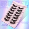 Faux cils GROINNEYA Cils Mink Fluffy 57 paires Longue durée Wispy Naturel Volume dramatique Extension de cils épais 230904