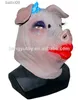 パーティーマスクは、豚の頭の怖いマスクのノベルティハロウィーンマスクハロウィーンマスク怖いコスプレコスチュームラテックスホリデーサプライt230905を見ました