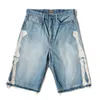 Herrenjeans KAPITAL Hirata Hohiro Lockere, entspannte Hose, bestickte Knochenwaschung, gebrauchte Denim-Shorts mit rohen Kanten für Männer und Frauen, lässig, 230904