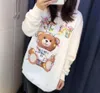 스웨트 셔츠 2023 디자이너 Moschino Moss Teddy Bear Ladies Fall Hoodie Luxury Classic Hoodie를위한 동일한 까마귀 14 아이콘 옵션