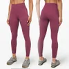 Lu Dames Push-up Fitness-legging Zachte elastische heuplift T-vormige sportbroek Hardlooptraining Dame Hoge taille yogabroek