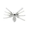Spilla a forma di ragno con diamanti gotici Spilla con personalità animale per donne e uomini Ornamento di Halloween
