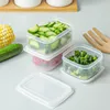 Garrafas de armazenamento 2 pçs caixa fresca geladeira frutas vegetais recipiente de alimentos organizador cozinha acessórios geladeira