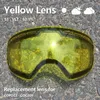 Skidglasögon soliga molniga lins för skidglasögon gog201 antifog UV400 stora sfäriska glasögon snöglasögon linsonly 230904