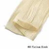 New Products PU Hair Weft Bundles Human Hair Real Natural Hair Seamless Glueless Injected Remy Hair Weave Thick Ends 50g/pcs 100g/lot ALI MAGIC Factory Direct Sales