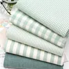 Fabric Linen Cotton Fabric Cloth For Patchwork Quilting Grid Fabrics DIY Bags Baby Clothing Dress Handmade Sewing Textile Materials 230904