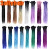 Bulks van echt haar SallyHair 25 kleuren 5/10 strengen Dreadlocks Hair Extensions voor vrouwen Handgemaakte Dreads Locs Synthetisch gehaakt vlechthaar 230904