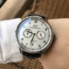 IWC Watch Pilot Designer الأزياء الفاخرة اتجاه الاتجاه بالكامل حزام حقيقي Hollow Men Men Mechanical GPBJ البرتغالية سبعة 2SW7